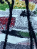 closeup 79907990: Japan 1950s Meisen Silk Fabric