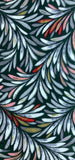 79911: 1950s Meisen Silk,66in. spoonflowers