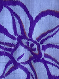 79962: 1940s sheer meisen silk  middle closeup flowers.red accents