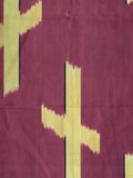 80012: 1940s Japan Meisen Silk, Church Borders, closeup church/temple border figures