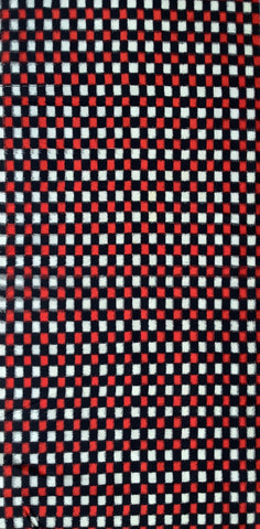 8005: 1940s Meisen checkerboard silk,
