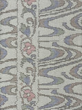 8006: 1980s Tsumugi Silk Textured fabric with wavy patterns and column closeup pixelation