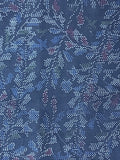 801222:1980s Ohshima Tsumugi SIlk closeup flora