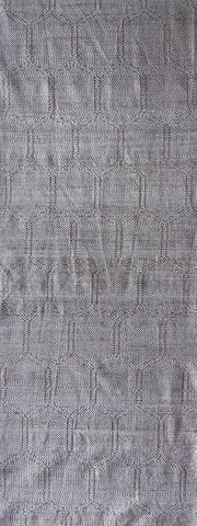 8025: dark creamy tan 1960s Ohshima silk, 61in.