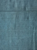 8030: 1980s Ohshima Tsumugi Silk, teal black weave closeup