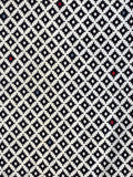 8042: 1930s Yukata Cltton, Geometric Grid, closeup1