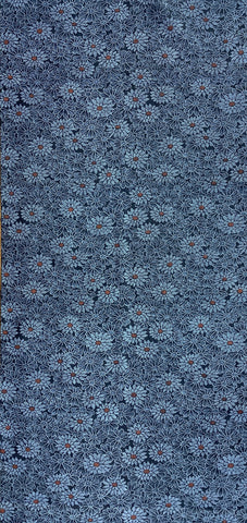 8047: 1960s Japan Kimono Silk, 52 in. chrysanthemums