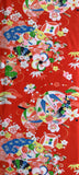 8052: 1960 Girls Ceremonial Kimono Fabric silk, full view