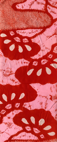 8060: 1930s Nagajuban Silk, 49inches mock shibori patterns