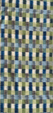 8062: 1960s Tsumugi Silk, checkerboard, long view
