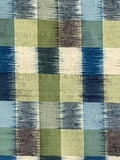 80621960s Tsumugi Silk, checkered, closeup2