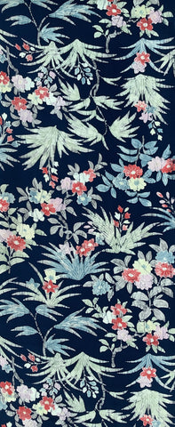 8063: 1980s Japan Kimono Silk Fabric, 59in.