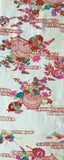8079:1950s Chirimen Girls SIlk Piece, 1 yd