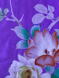 8083: 1930s  peonies Japan silk