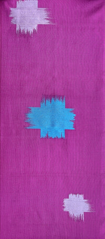 8089: 1970s Sheer silk with brocade plus designs, 58 inches piece