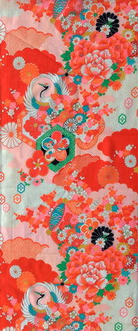 8101-1980s Girls Ceremonial Kimono Cotton 47in.