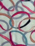 8110: 1930s Japan Silk, Abstract ring chain, closeup1