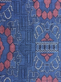 8115:1980s Japan Ohshima Tsumugi center closeup note intricate fine patterns