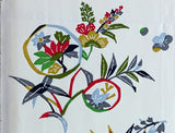8090: 1980s Japanese Silk, Mock-Bingata Desgns,  closeup5