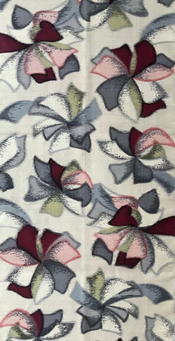 6795: 1950s Meisen Silk Fabric, yard