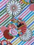 6797: 1960s Japanese Silk Fabric, close1