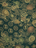 6802: 1980s Japanese kimono silk,close