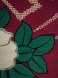 6871: 1960s Japanese Silk Kimono Fabric,sCamellias, 57in.(Arai Hari)