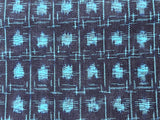 7189: 1930s Kasuri Ikat cotton fabric, close