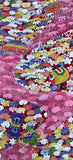 7085:1930s-50s Japanese Silk Kimono Fabric, 58 in.AraiHari, Floral, Streams