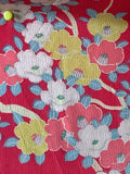 7104:1930s Japan Silk,Camellia,close2