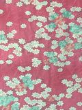 7147:1960s Kimono Silk Fabric, close1