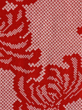 7163: 1960s mock-shibori silk fabric,close2