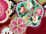 7175: 90s Mock Silk Furisode fabric, close2