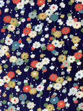 7214: 1980s Japanese Kimono Silk, close1
