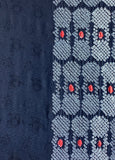 7217: 1980s Shibori Tie Dyed Silk, close1