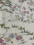 7220:1960s Japanese Kimono Silk Fabric, Piece 57in. Komon, AraiHari