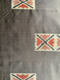 7227: 1950s Meisen Silk, water stain at left