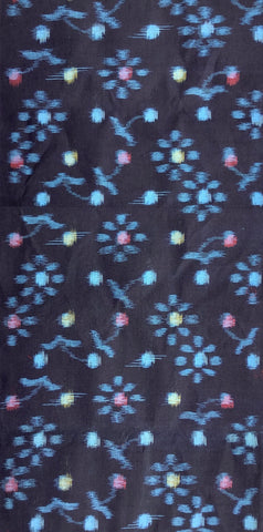 7328: 1970s Indigo Kasuri Cotton, long view