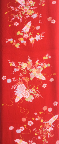 6487: 1930s Japanese Silk, half view,long