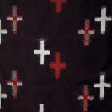6718: 1970s kasuri ikat fabric, close