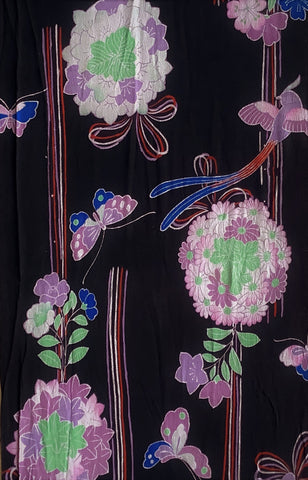 6730: 1930s Japanese Kimono Silk, close